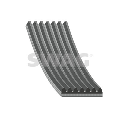 SWAG 33 11 0728 Ιμάντας poly-V από την πλευρά της μηχανής for DACIA RENAULT